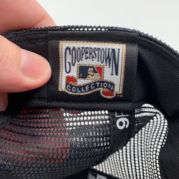 St Louis Cardinals Navy Blue Red New Era Low Profile Snapback Trucker Hat New - Picture 6 of 6